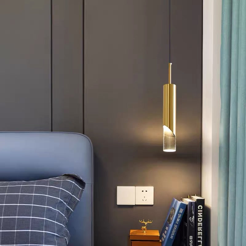 Einfache Pendelleuchte aus Metall für Schlafzimmer, Esszimmer - Lumpaz