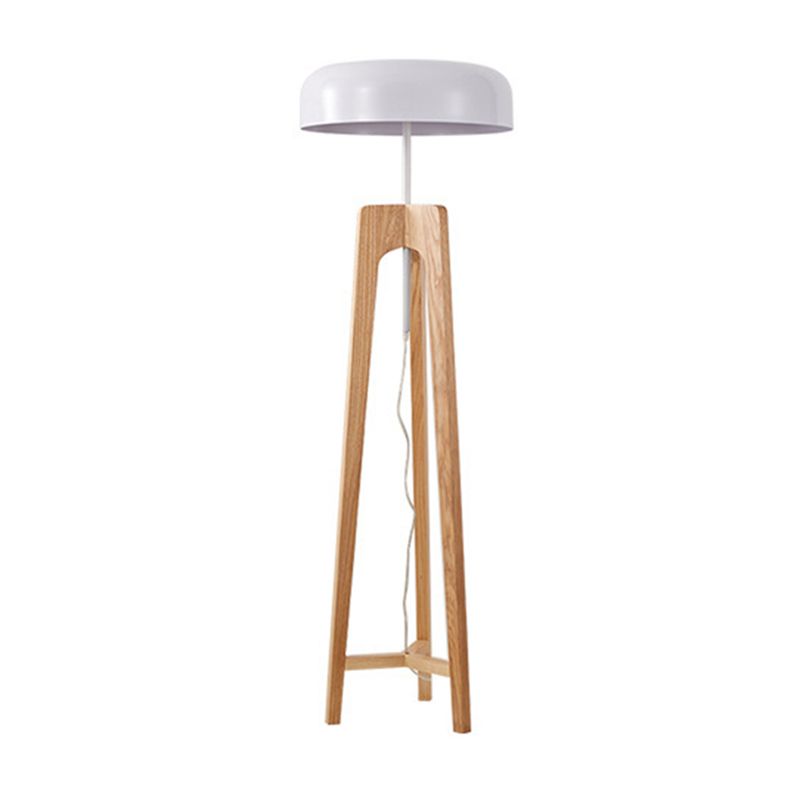 Ozawa Modern Stativ Stehleuchte, Holz & Metall, 2 Farben, 155CM Lang - Lumpaz