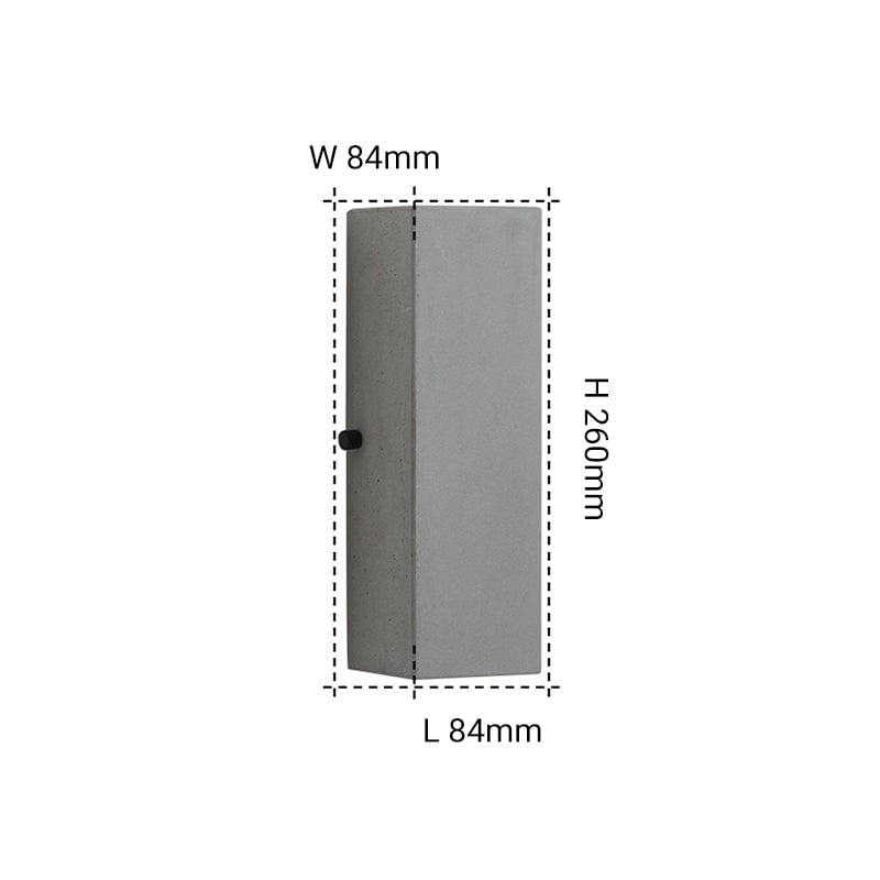 Orr Außenwandleuchte 2 Stile, Zement - Lumpaz