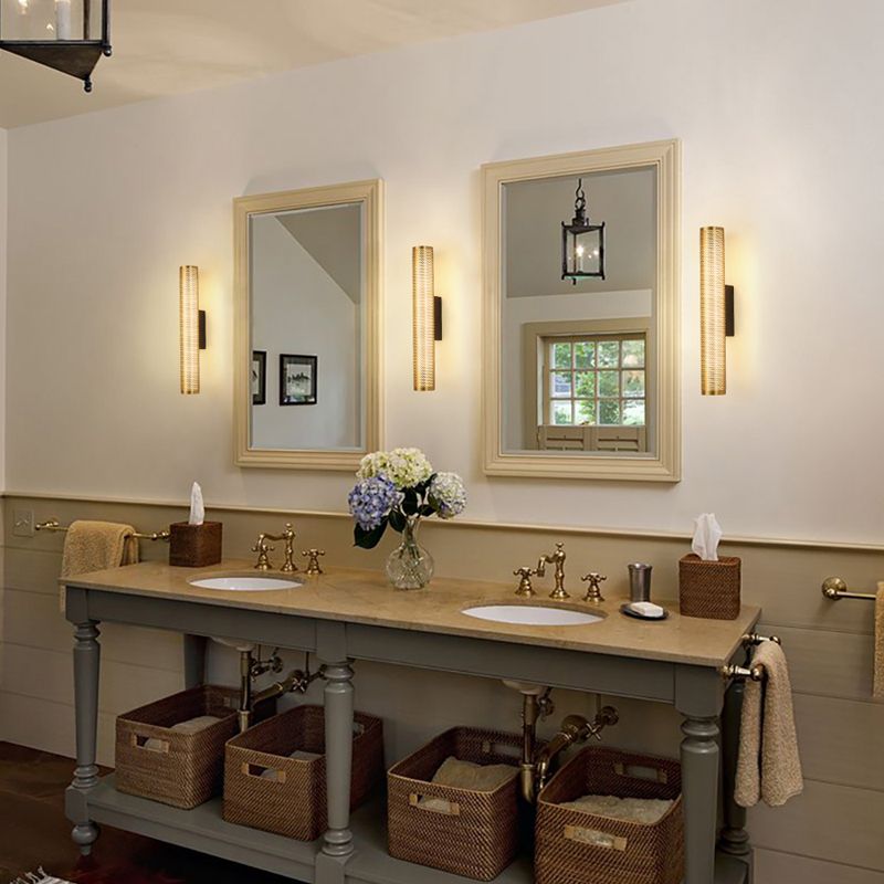 Zaid Zeitgenössische Waschtisch-Wandleuchte, Messing - Lumpaz