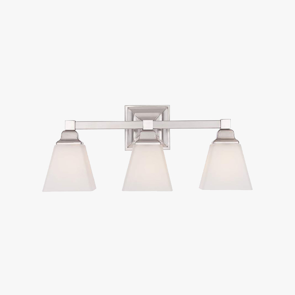 Eyrn Opal Spiegelfront Waschtisch-Wandleuchte, 2/3-flammig, 31/50CM Lang - Lumpaz