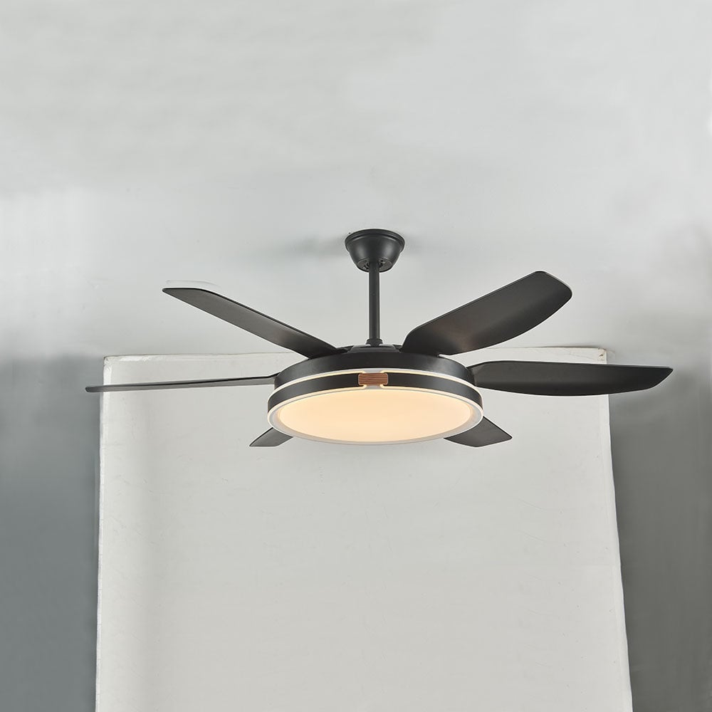 Haydn 6-Blatt-Deckenventilator mit Beleuchtung, 4 Farben, ∅130CM - Lumpaz