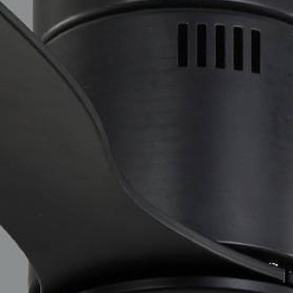 Walters 3-Blatt Deckenventilator mit Beleuchtung, Schwarz, 2 Farbe, ∅115CM - Lumpaz