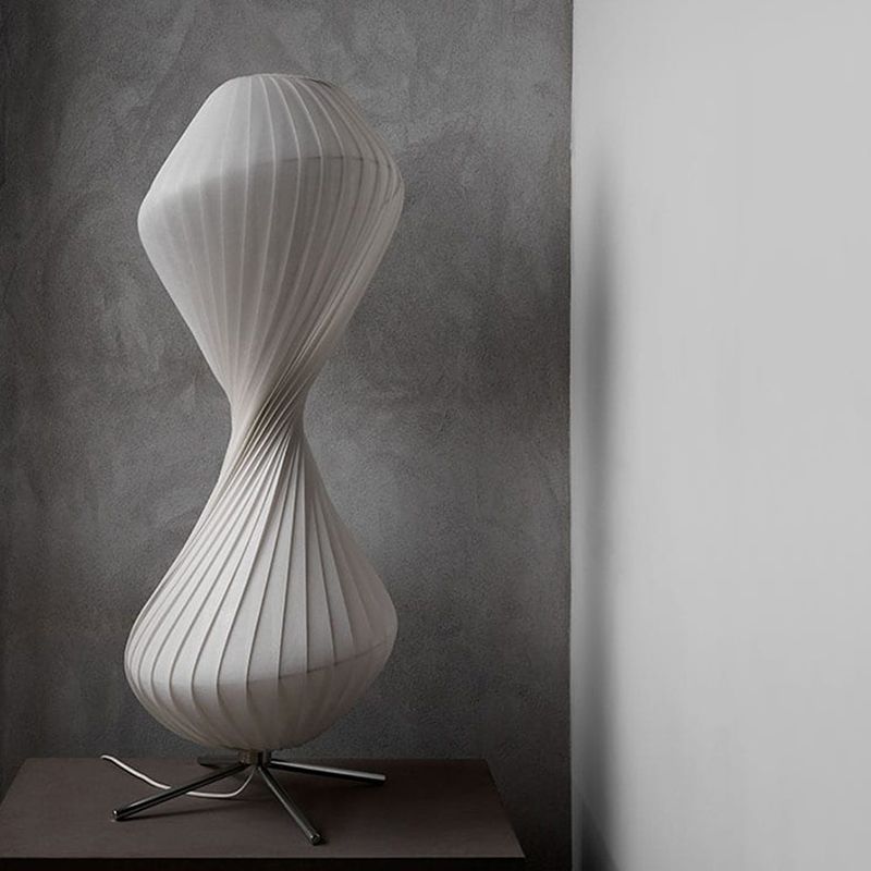 Renée 2/3 Schichten Stehleuchte, Künstlich Stoff & Metall, 109/160CM Lang - Lumpaz