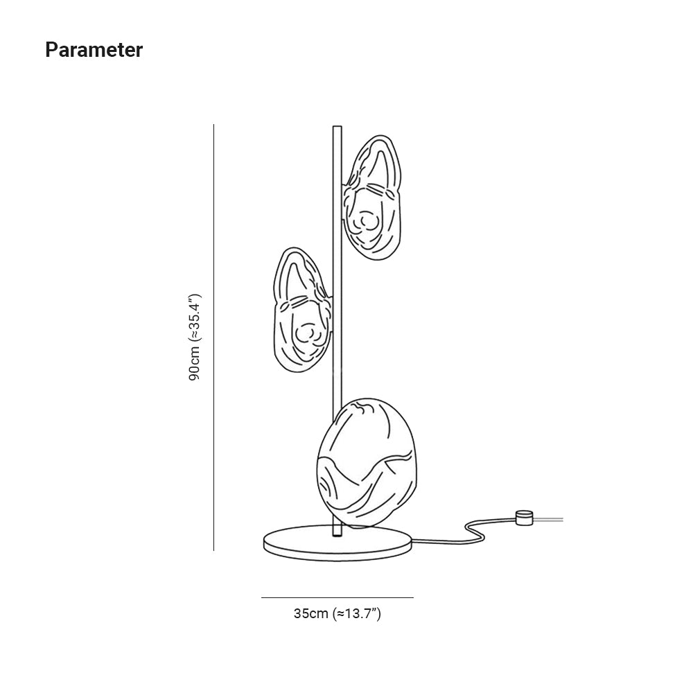 Byres Tischlampe, 4 Farben - Lumpaz