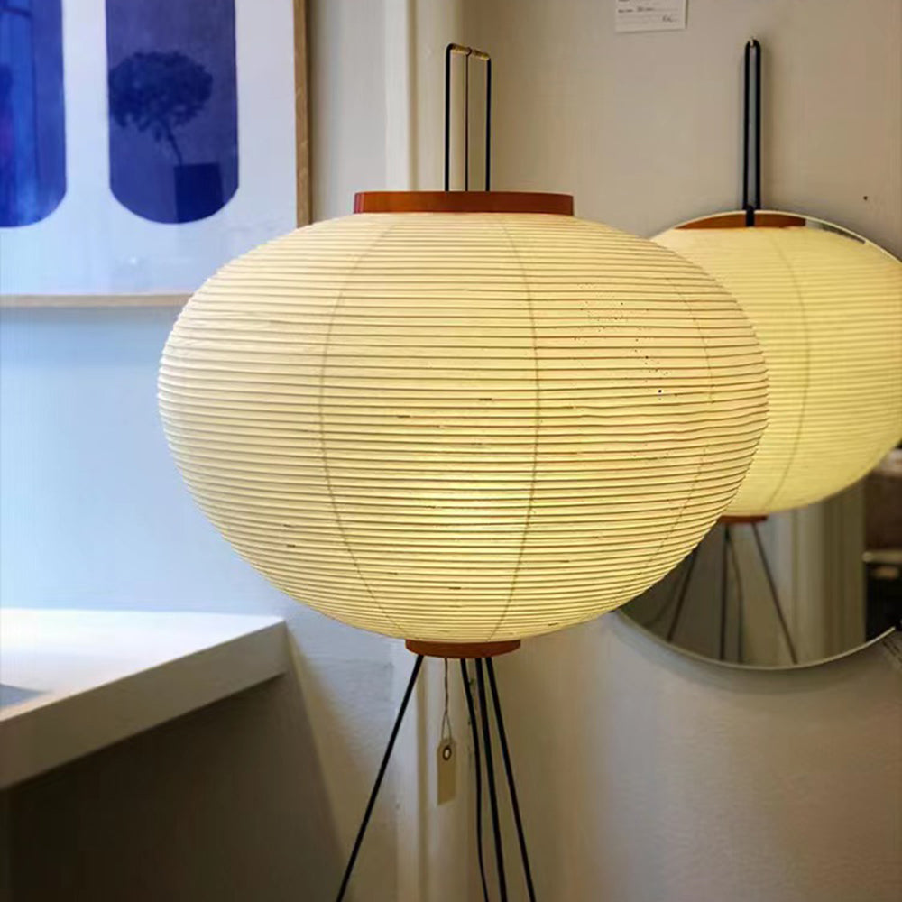 Renée Minimalistische Stehleuchte, Kunstpapier & Metall - Lumpaz