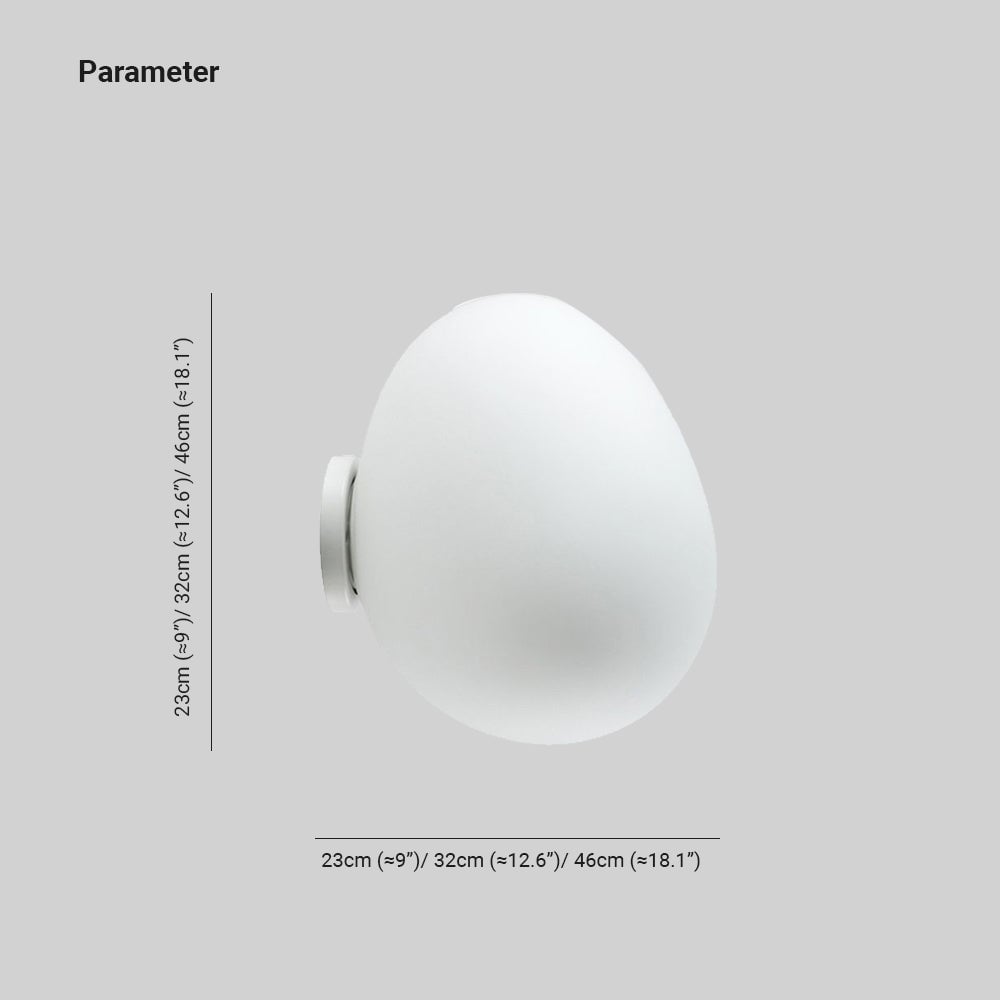 Valentina Ei-Form Waschtisch-Wandleuchte - Lumpaz