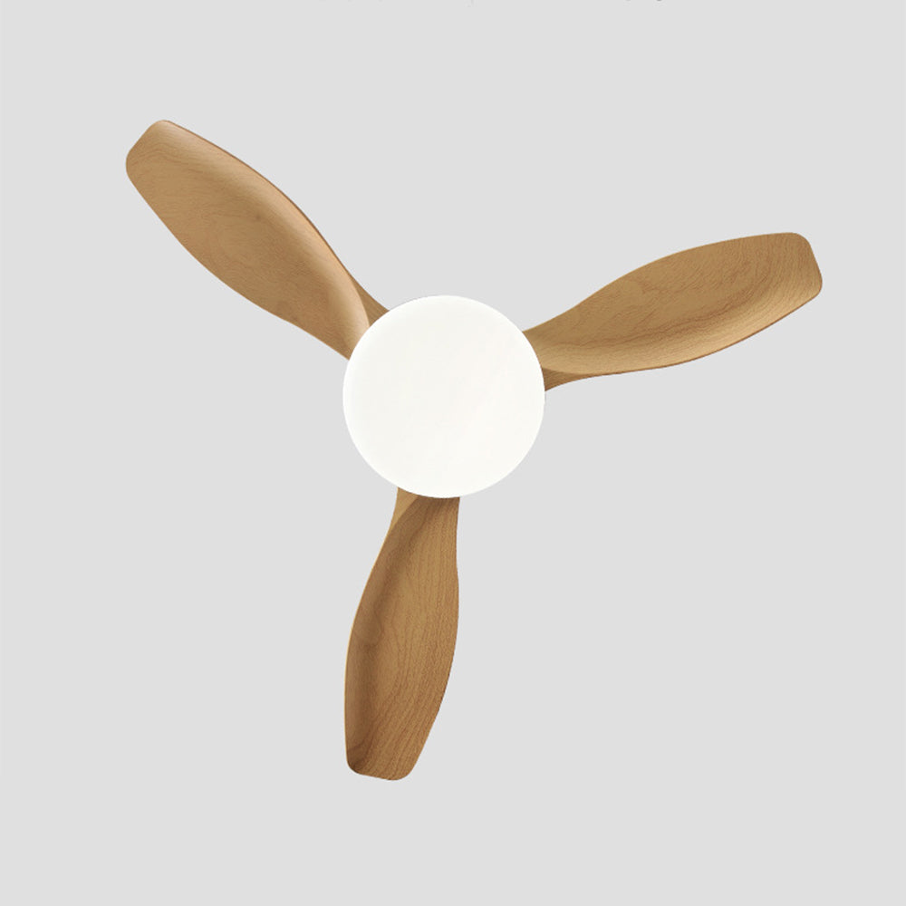 Haydn 3-Blatt-Deckenventilator mit Beleuchtung, 2 Farbe, Metall & Holz, ∅132CM - Lumpaz