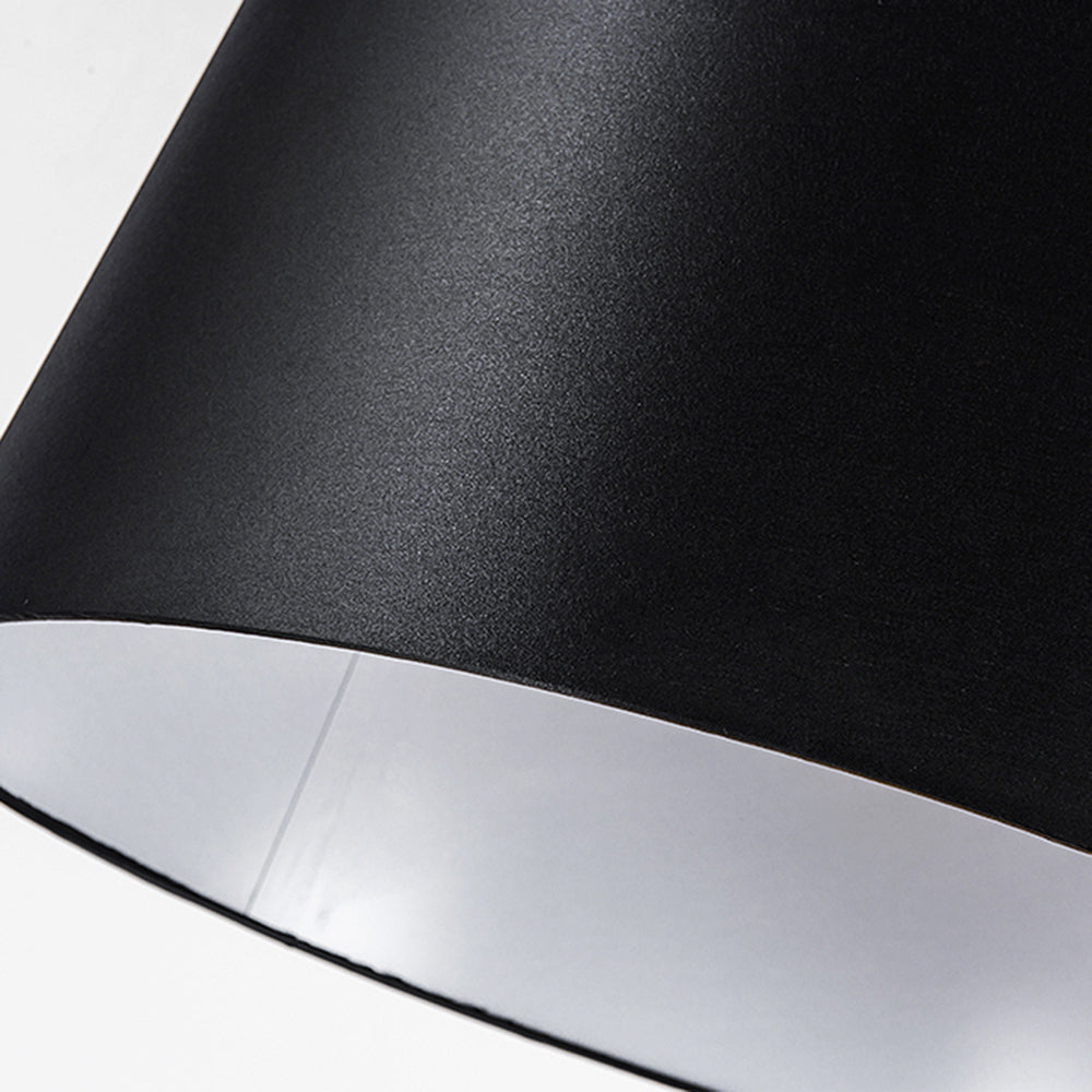 Salgado Schwarze Stehlampe 3 Farbtemperaturen schaltbar, Kunstfaser & Metall - Lumpaz