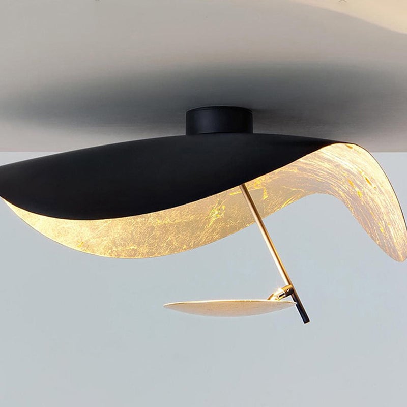 Eveline Pendelleuchte 2 Farben, Goldfolie, ∅40/60/80CM - Lumpaz