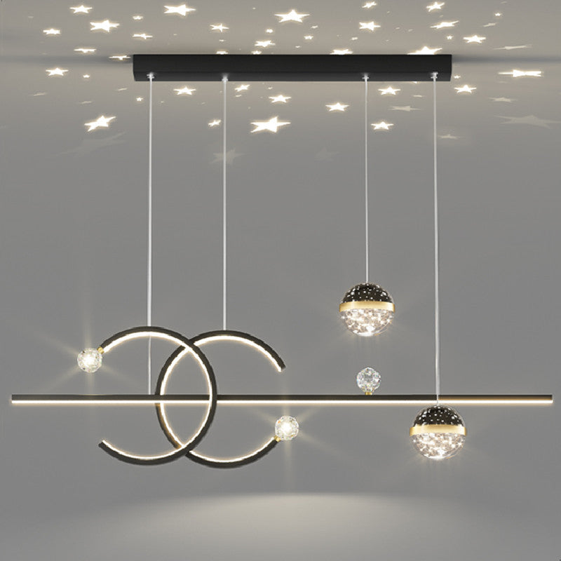 Madina Lineare LED Stern Pendelleuchte für Esszimmer - Lumpaz