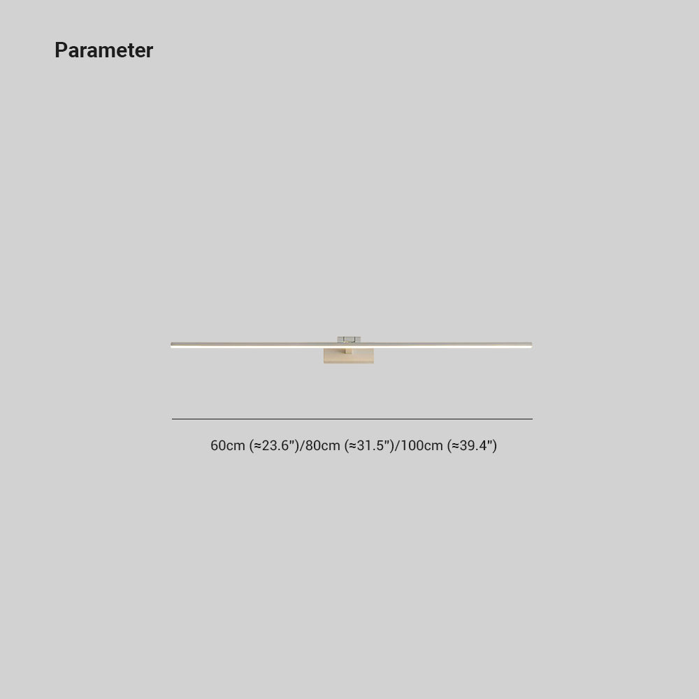 Leigh Spiegelfront Waschtisch-Wandleuchte, L 60/80/100CM - Lumpaz