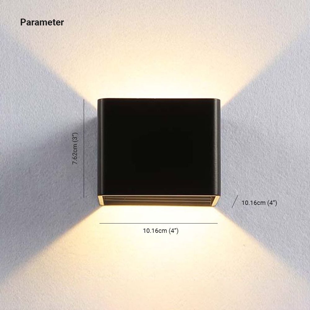 Orr Wandleuchte Quadratisch, L 10CM - Lumpaz