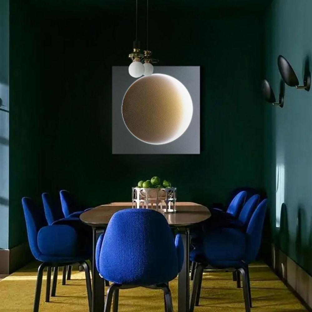Elif Mond Wandlampe Fernbedienung Dimmbar, 30/40/50cm - Lumpaz