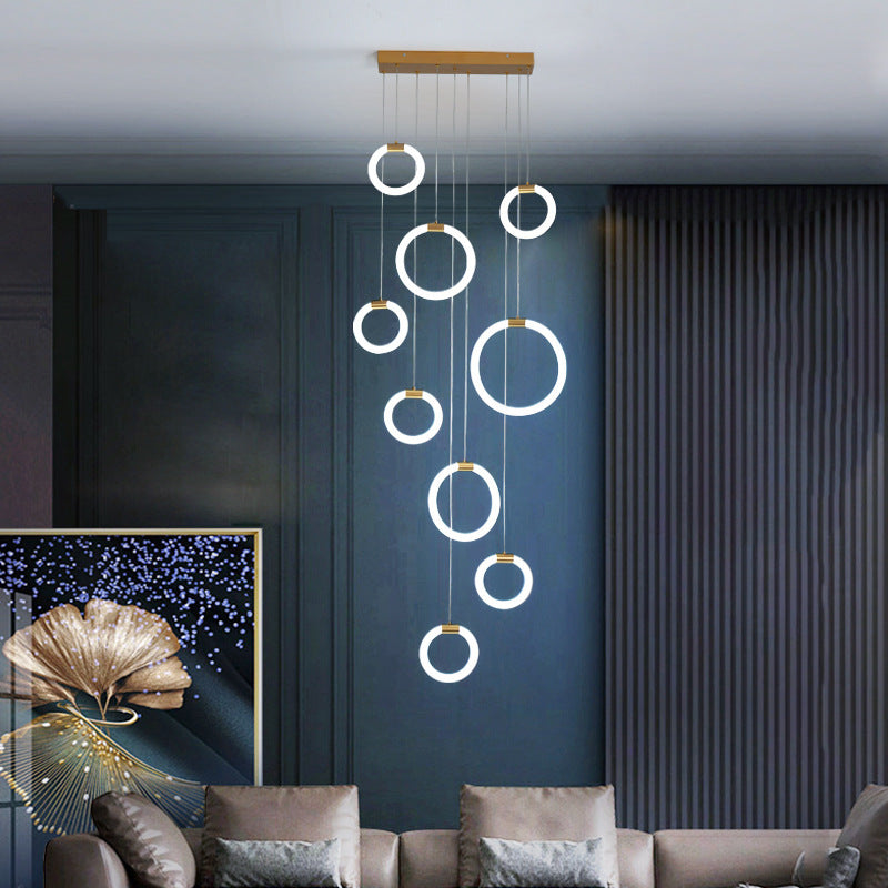Moderne Kreative Kreis Pendelleuchte für Wohnzimmer, Esszimmer - Lumpaz