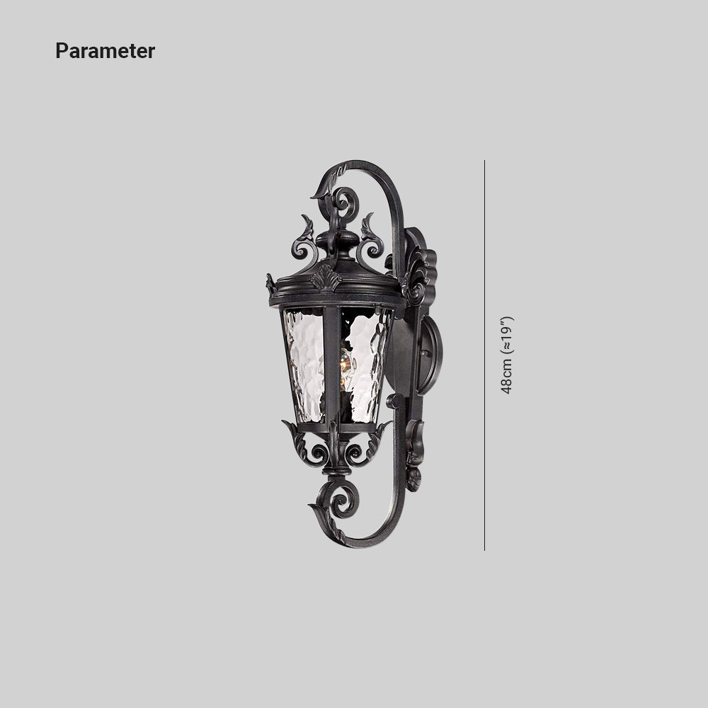 Alessio Laterne Außenbereich Wandleuchte, 48/54/79CM Lang - Lumpaz