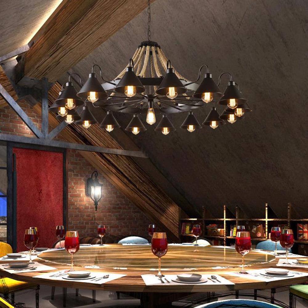 Alessio Pendelleuchte, 9/17-flammig - Lumpaz