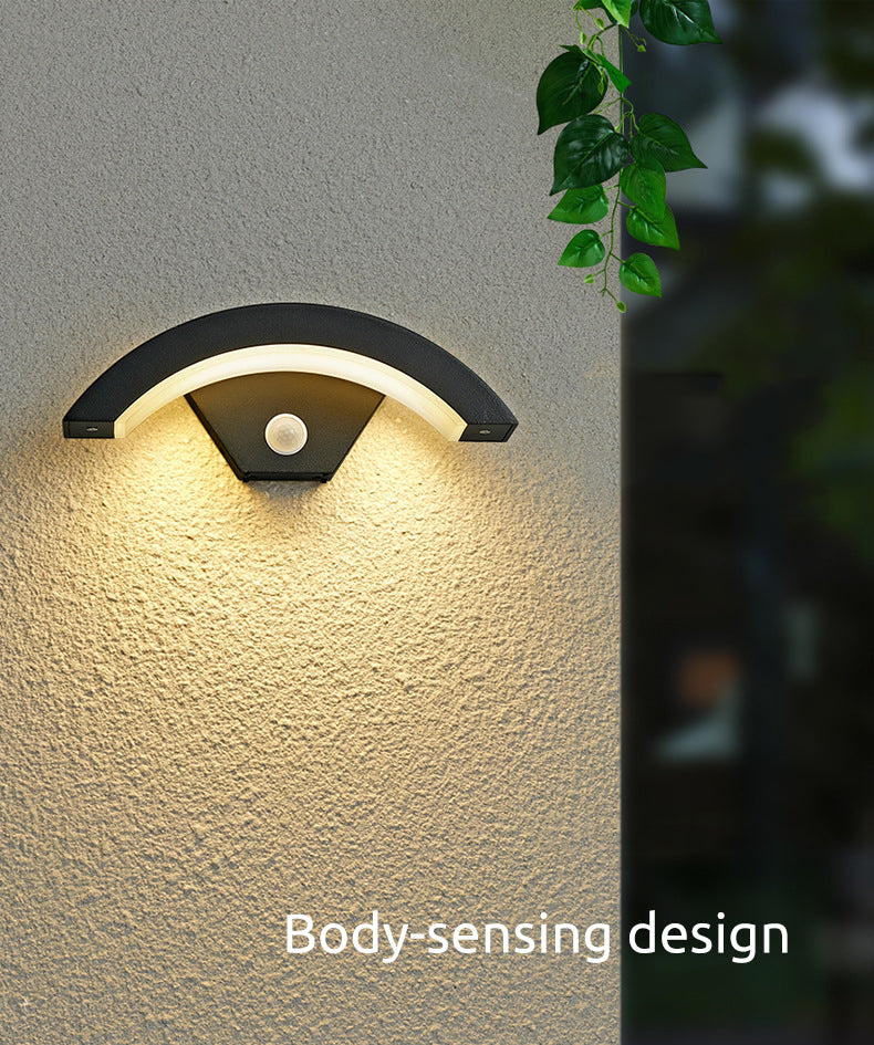 Wasserdichte Sensor-Wandleuchte mit warmweißer LED - Lumpaz
