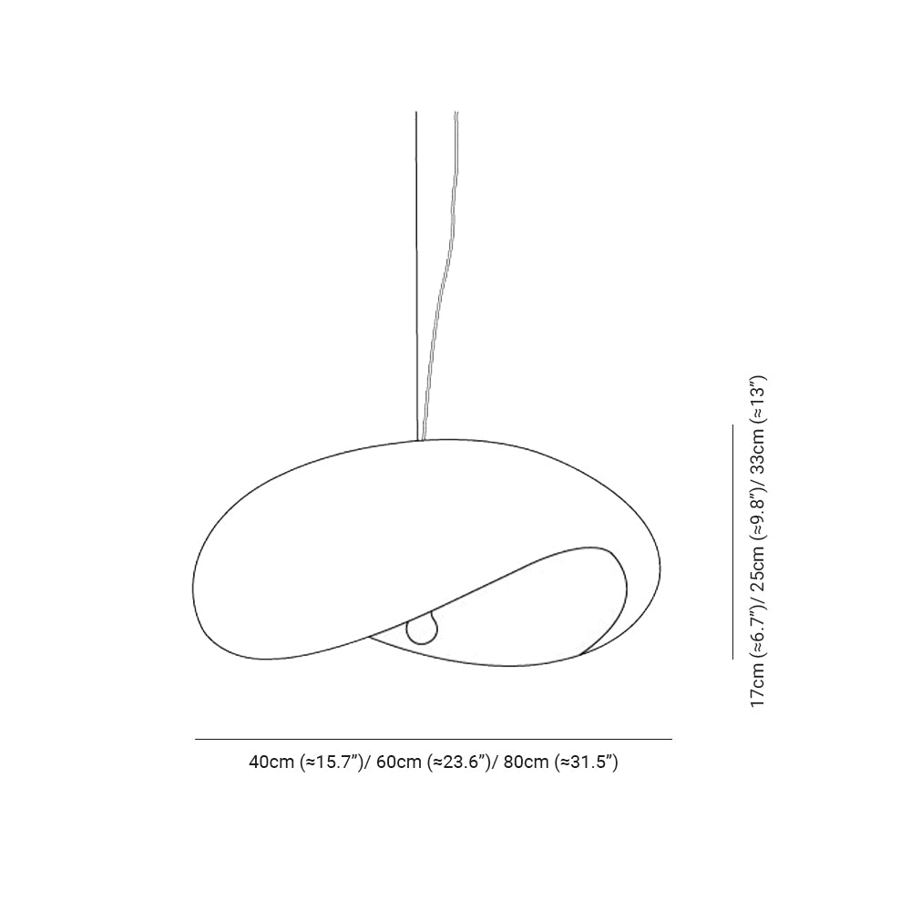 Byers Wolken Pendelleuchte, ∅40/60/80CM - Lumpaz