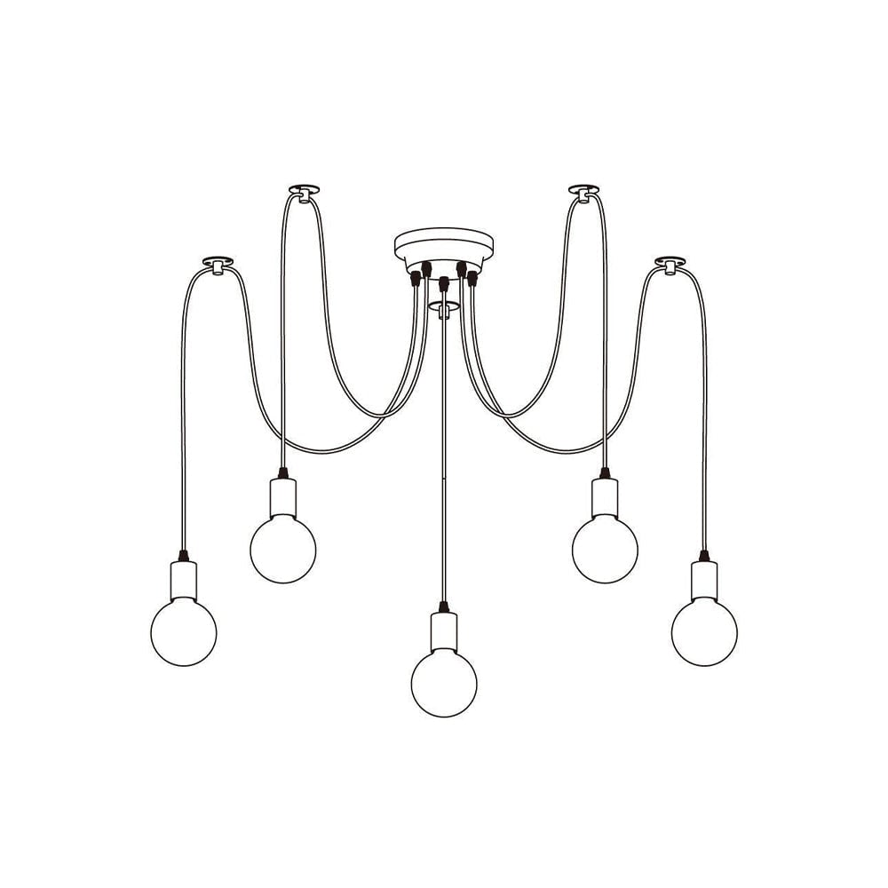 Alessio Spider Kronleuchter, 5/8/10/12/15-flammig, 2 Farben - Lumpaz