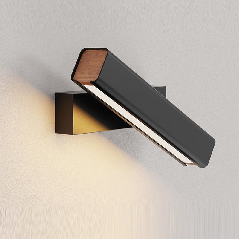 Minimalistische LED Wandleuchte aus Aluminium Drehbar für Schlafzimmer - Lumpaz