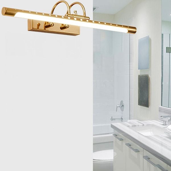 Eryn Goldene Spiegelfront Waschtisch-Wandleuchte - Lumpaz