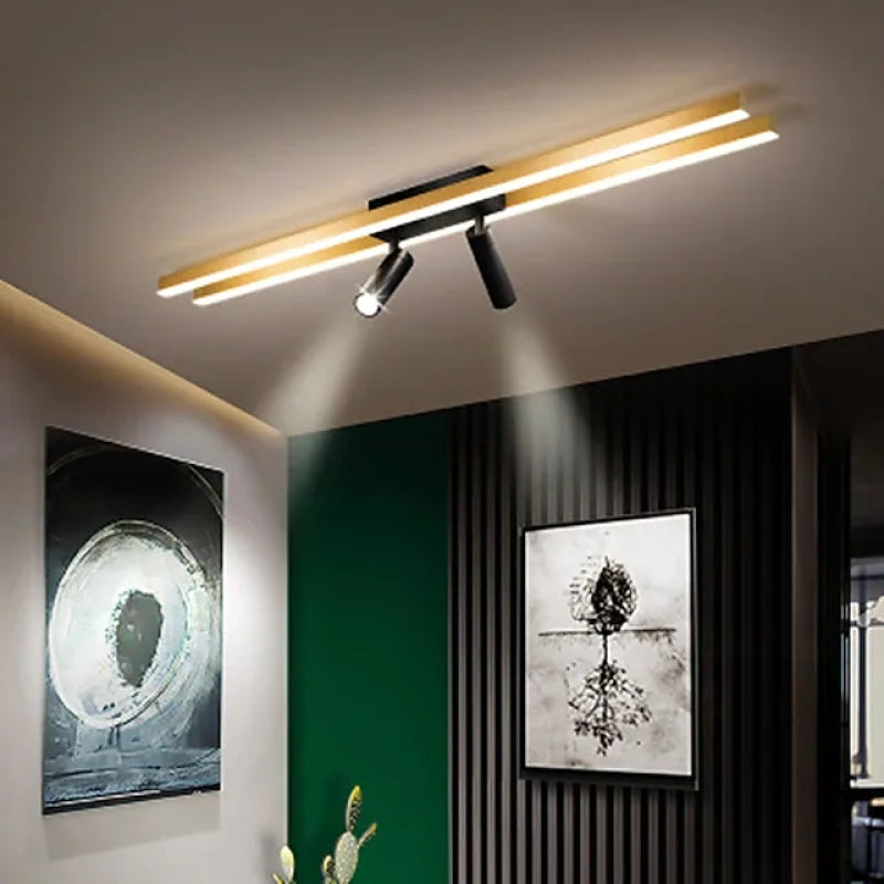 Haney Moderne LED Deckenleuchte mit Strahler für Korridor, Wohnzimmer - Lumpaz