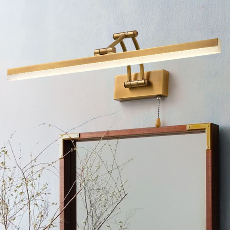 Leigh Spiegelfront Waschtisch-Wandleuchte, L 30/40/60/70/100CM - Lumpaz