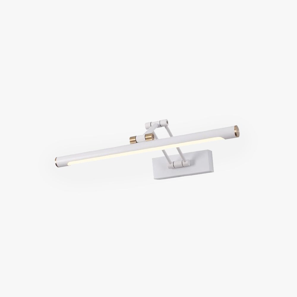 Edge Verstellbare Spiegelfront Waschtisch-Wandleuchte, 2 Farben, Metall, 43/58/74CM Lang - Lumpaz