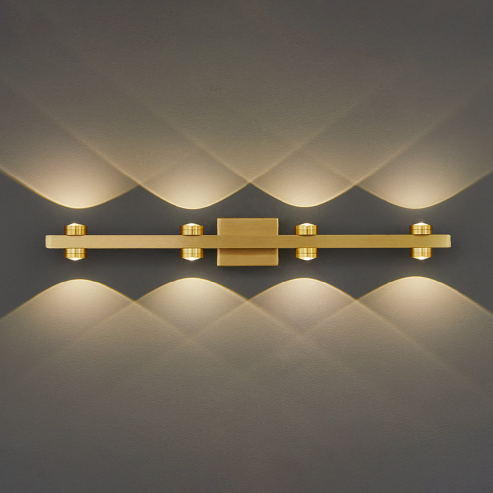 Freja Wandlampe Spiegelfront 2 Farbe & Stil, 2/3/4/6/8 Kopf - Lumpaz