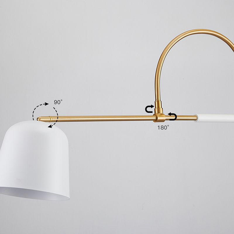 Salgado Bogen Stehleuchte, Metall, 2 Farben, 168CM Lang - Lumpaz