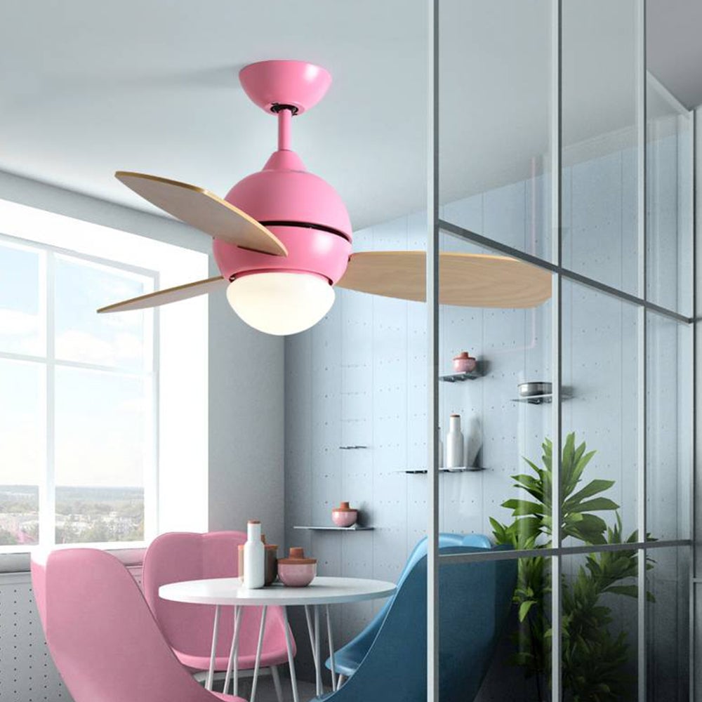 Morandi Bunte 3-Blatt-Deckenventilator mit Beleuchtung, 6 Farbe, ∅92CM - Lumpaz