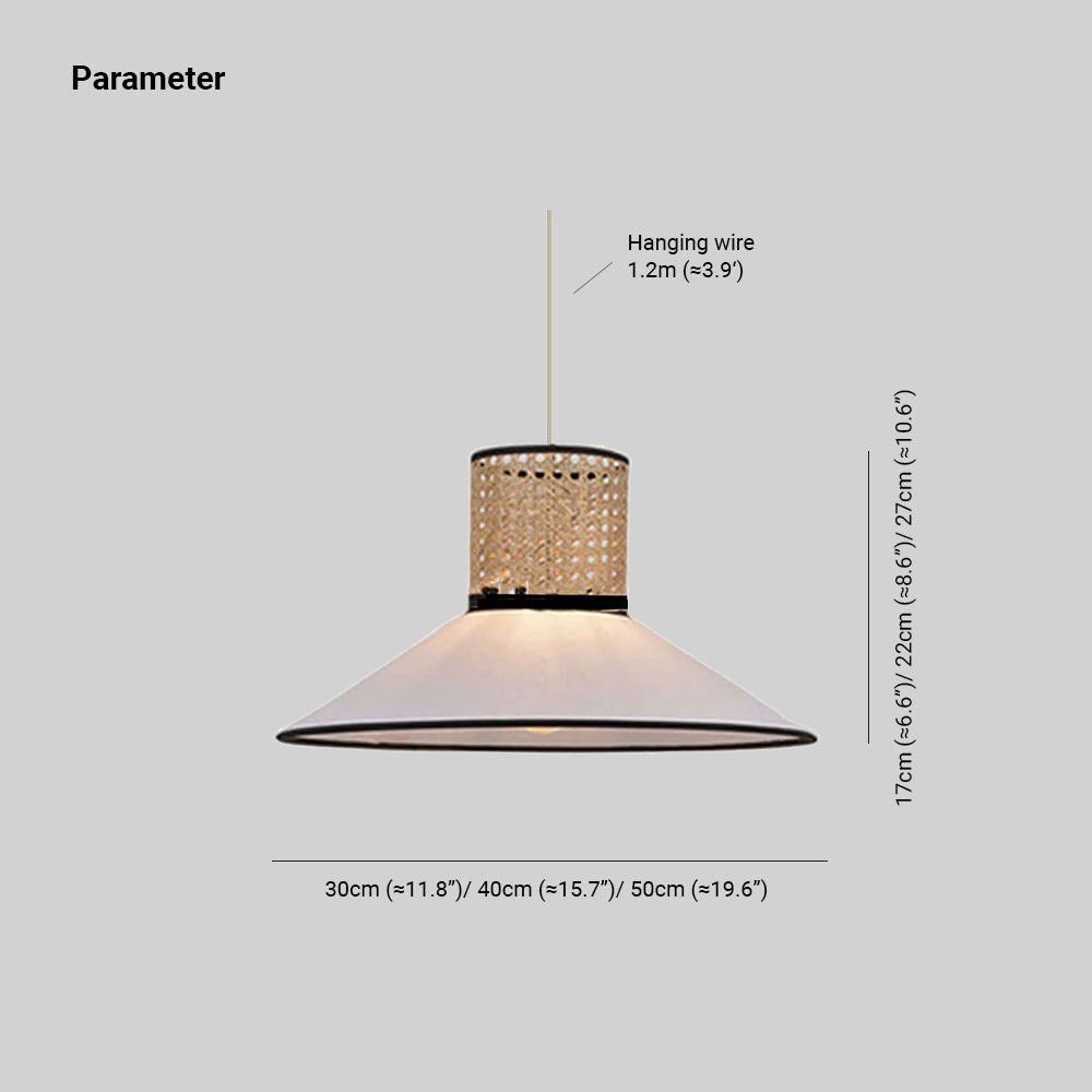 Ritta Pendelleuchte, Weiß, Durchmesser30/40/50cm - Lumpaz