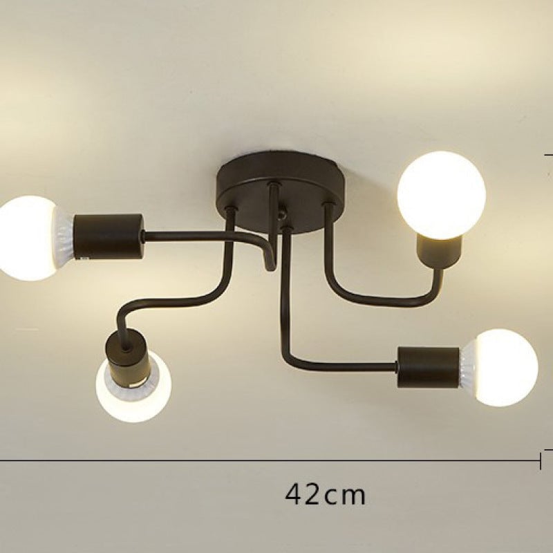 Moderne Deckenleuchte aus Eisen für Schlafzimmer, Wohnzimmer - Lumpaz