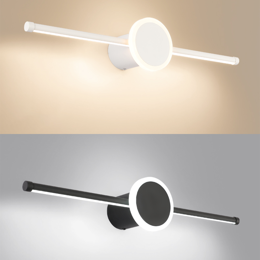 Edge Spiegelfront Waschtisch-Wandleuchte, Rechteckig & Rund, L 40/60/80CM - Lumpaz