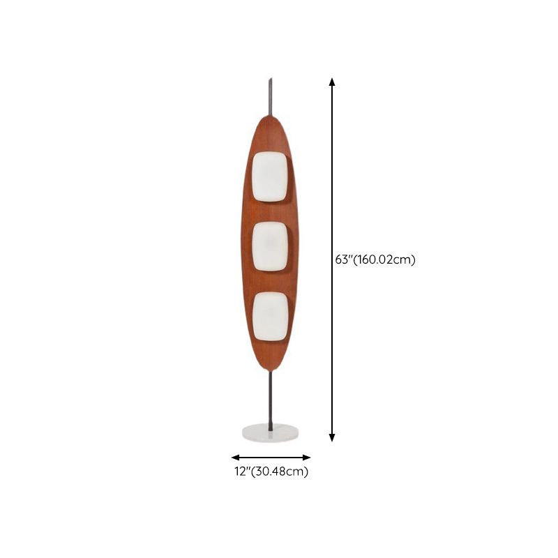 Salgado Blattform Stehlampe, Metall, 3-flammig, 160CM Lang - Lumpaz