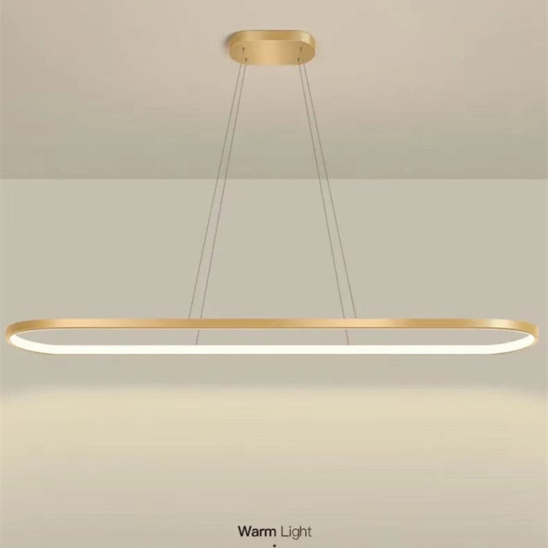 Edge Moderne Kreis LED Pendelleuchte aus Metall für Esszimmer - Lumpaz