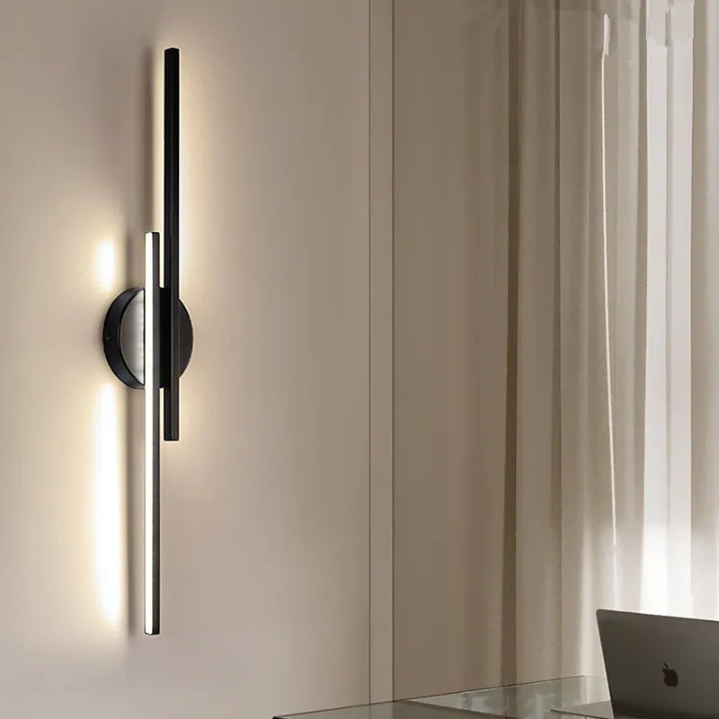 Moderne Minimalistische LED Eisen Wandleuchte für Schlafzimmer - Lumpaz