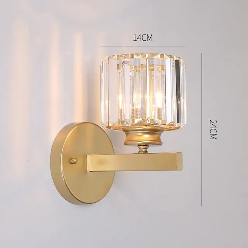 Moderne LED Wandleuchte aus Kristall für Schlafzimmer - Lumpaz