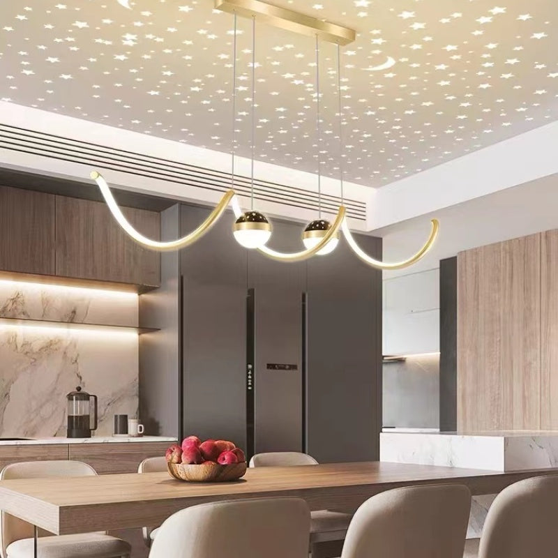Madina Moderne LED Pendelleuchte Stern-Design für Esszimmer - Lumpaz