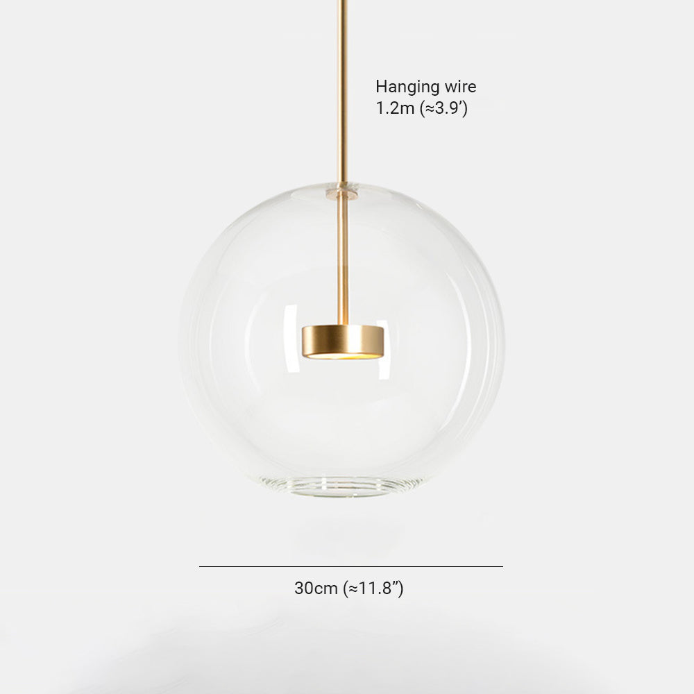 Hailie Glas Glühbirne Pendelleuchte, Mattes Glas, 1/4/6 Kopf - Lumpaz