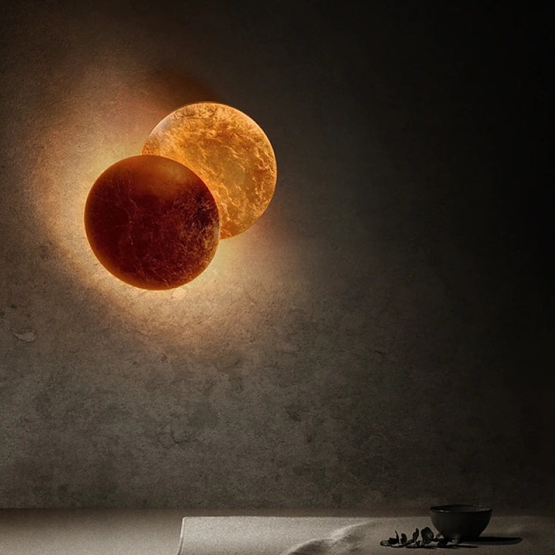 Nordische Mond Eclipse Kreative Wandleuchte für Wohnzimmer & Schlafzimmer - Lumpaz