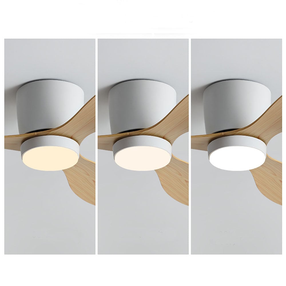 Walters Minimalist 3 Blätter Deckenventilator, 2 Farben, Metall & ABS, ∅130CM - Lumpaz