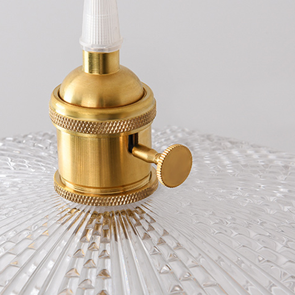 Hailie Künstliche Vintage-Pendelleuchte, 7 Stile, Messing & Glas - Lumpaz