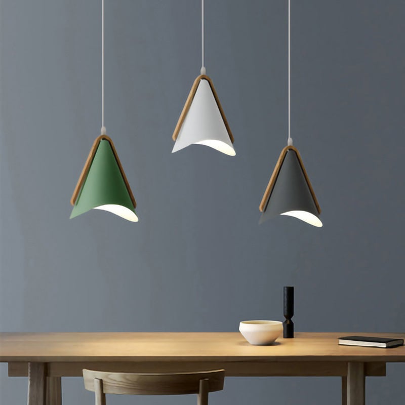 Morandi Cluster-Pendelleuchte 5 Farben, Holz&Metall - Lumpaz