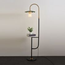 Carins Lotusblatt Stehlampe, Metall & Acryl, 3 Farben, 160CM Lang/165CM Lang - Lumpaz