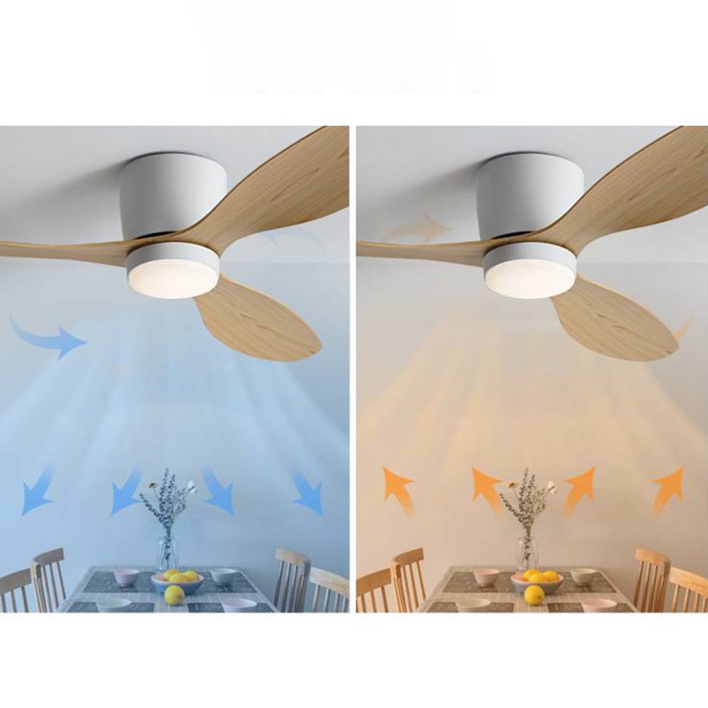 Walters 3-Blatt Deckenventilator mit Beleuchtung, 2 Farbe, ∅115CM - Lumpaz