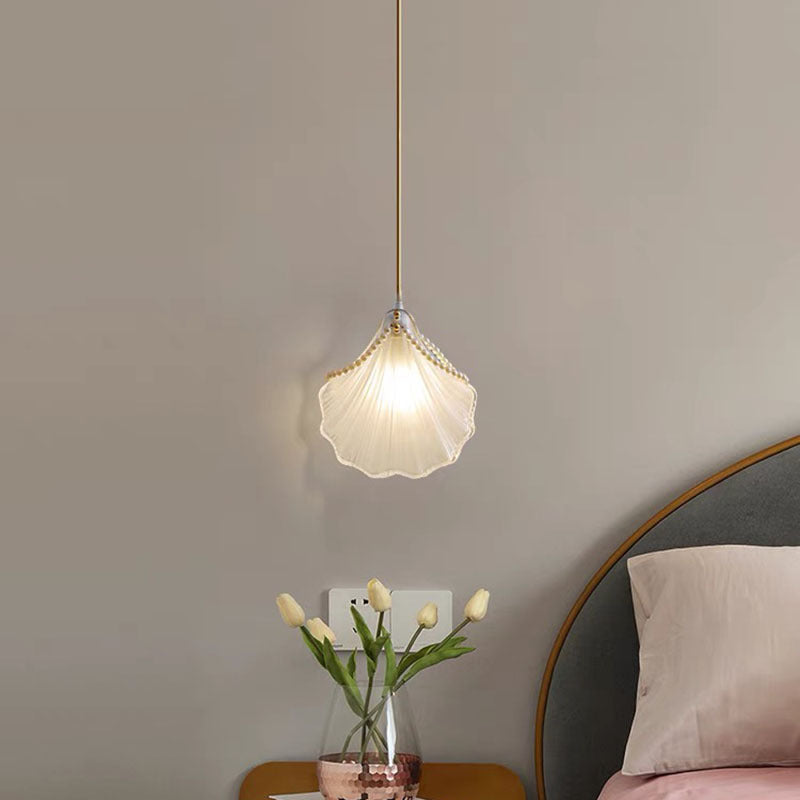 Moderne Luxuriöse Pendelleuchte mit Perlenmuschel für Schlafzimmer - Lumpaz