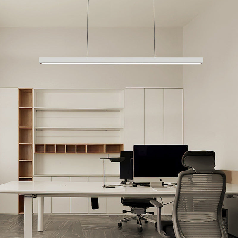Edge Pendelleuchte Linear dimmbar, Metall&Holz, 60/80/100/120CM Lang - Lumpaz