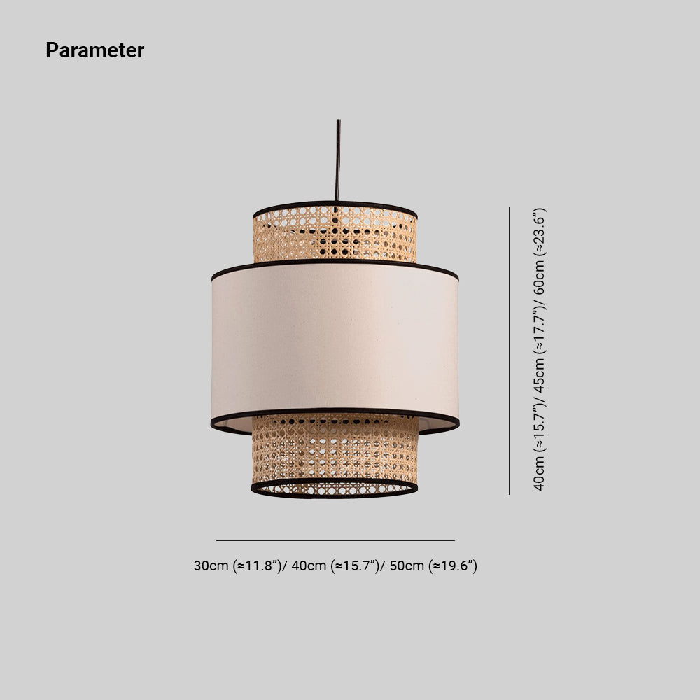 Ritta Pendelleuchte, Beige, ∅30/40/50cm - Lumpaz